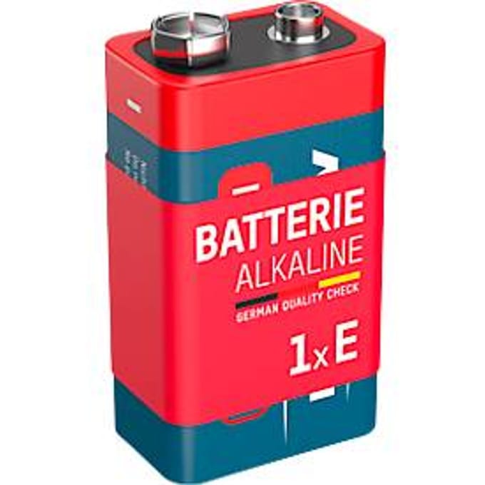 Ansmann Alkaline Block E batterijen, 9 volt, extra lange levensduur, 1 stuk
