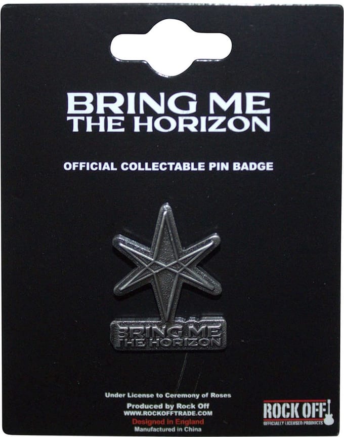Bring Me The Horizon - 6-Point Star Pin - Zilverkleurig