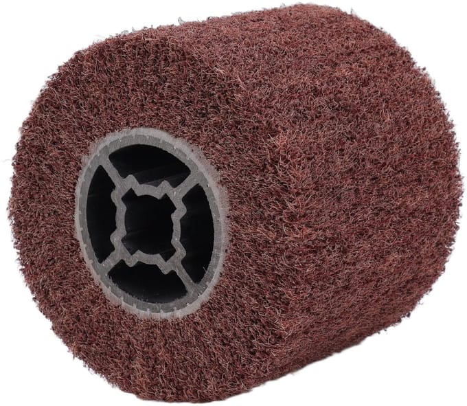 Draadtrekschijf - Schuurwiel Polijstschijf - Metaal Afwerken - Niet-geweven Constructie - 10 cm Diameter - Grijs