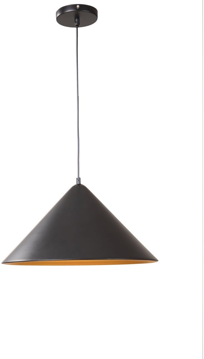 Hanglamp Zwart met Gouden Binnenkant - Scaldare Orvinio
