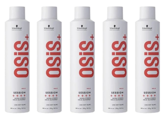 5x Schwarzkopf Osis Session Hairspray 300ml