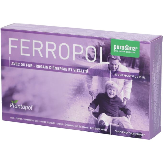 Plantapol Vitalon Fer - Voor Aanvulling van Ijzer - 10ml per Ampulle - 20 Stuks