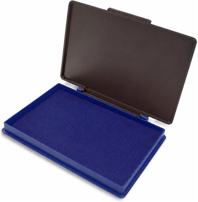 T&F Creations hobby stempelkussen - blauw - 7 x 11 cm - waterbasis inkt