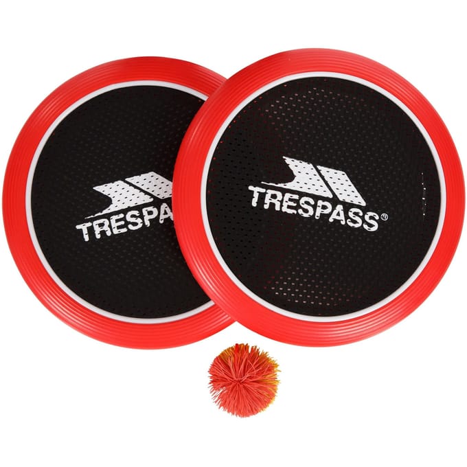 Trespass Stringbatz Trampoline Knuppel- en Balspel (Rood/zwart/wit)