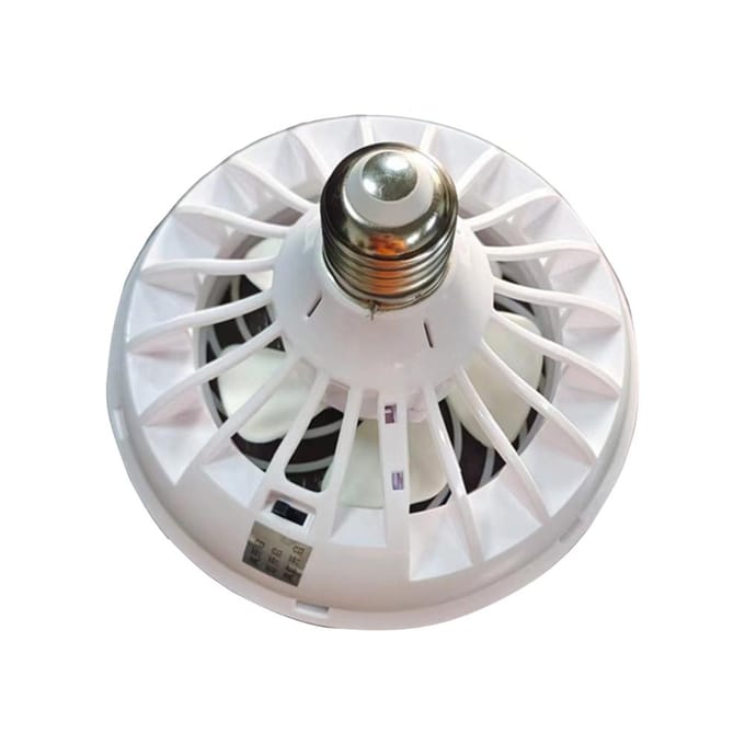 LED Licht Ventilator E27 Converter Basis Plafondventilator Slaapkamer Keuken Toilet Smart Stille Plafondventilator Verlichting white