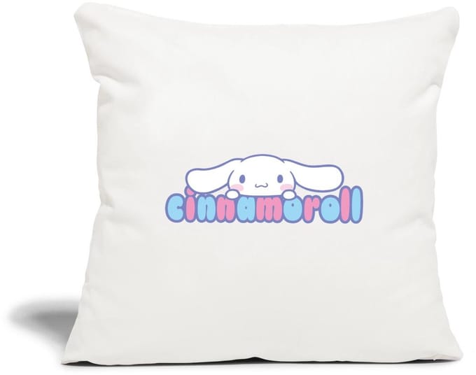 Cinnamoroll Gluurt Over De Letters Sierkussenhoes, 45 x 45 cm