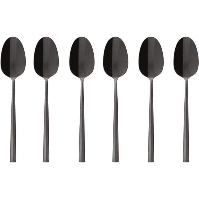 Sambonet Koffielepels Rock Zwart 6 Stuks