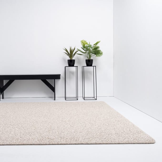 Vloerkleed Xilento Pebble Grey Berber | 140 x 200 cm