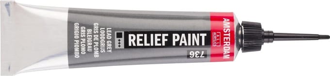 Relief Paint - 736 Loodgrijs - Amsterdam - 20 ml