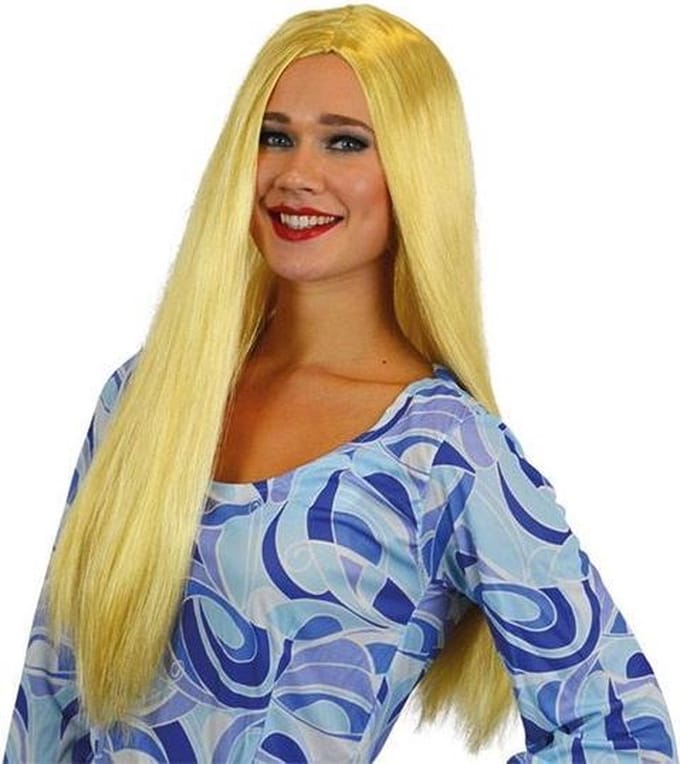 Witbaard Pruik Mariska Dames Blond One-size