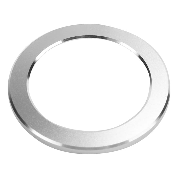 Motor Ontsteking Start Stop Knop Ring Afdekking Trim Aluminiumlegering Zilver Auto Interieur Trim white