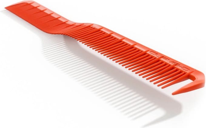 Curve-O Kam Specialist Combs Left-Handed Flexible Cutting Comb Orange 1Stuks