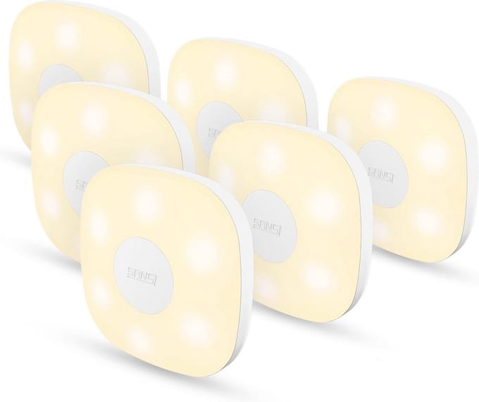 Super Bright LED Nachtlampje met Bewegingssensor - 6-pack