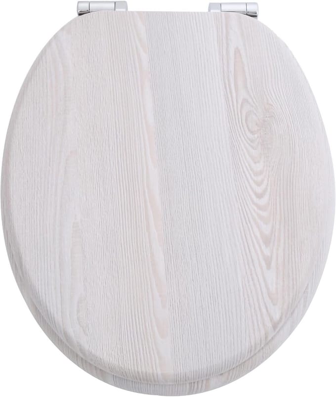 Comfortabel Toiletzitting met Soft-Close, O-Vorm, Duurzaam Houten Kern