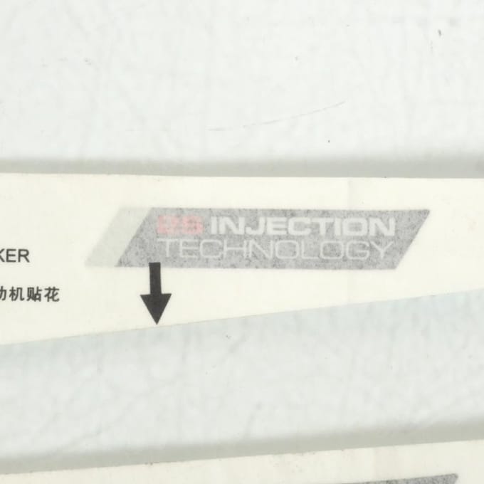 Sticker 2S Injection tech voor scooter Peugeot 50 Speedfight 4 11794769/20