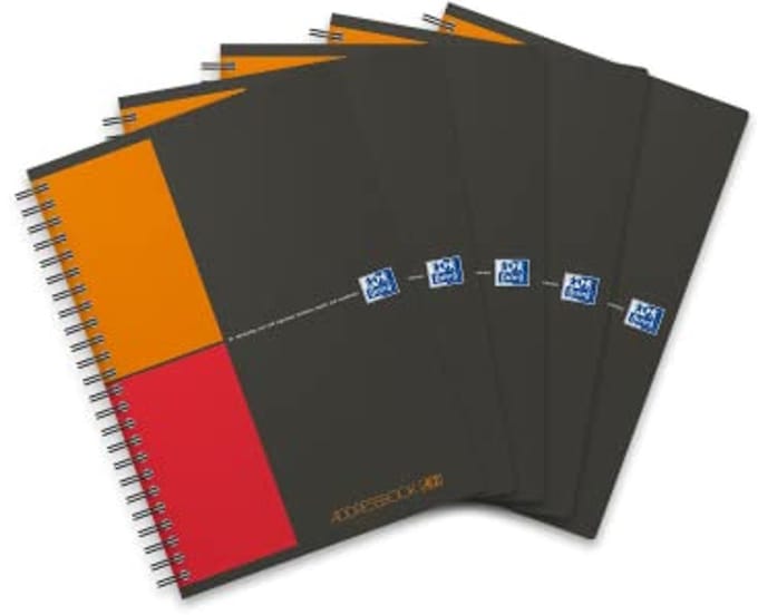 Adresboek voor 1000+ Contacten - 5 Stuks Grijs