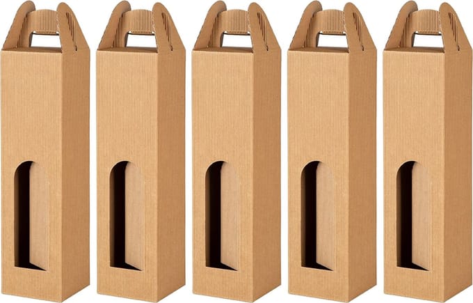 Wijndoos in Open Golf voor 1 Fles 9x9x33 cm