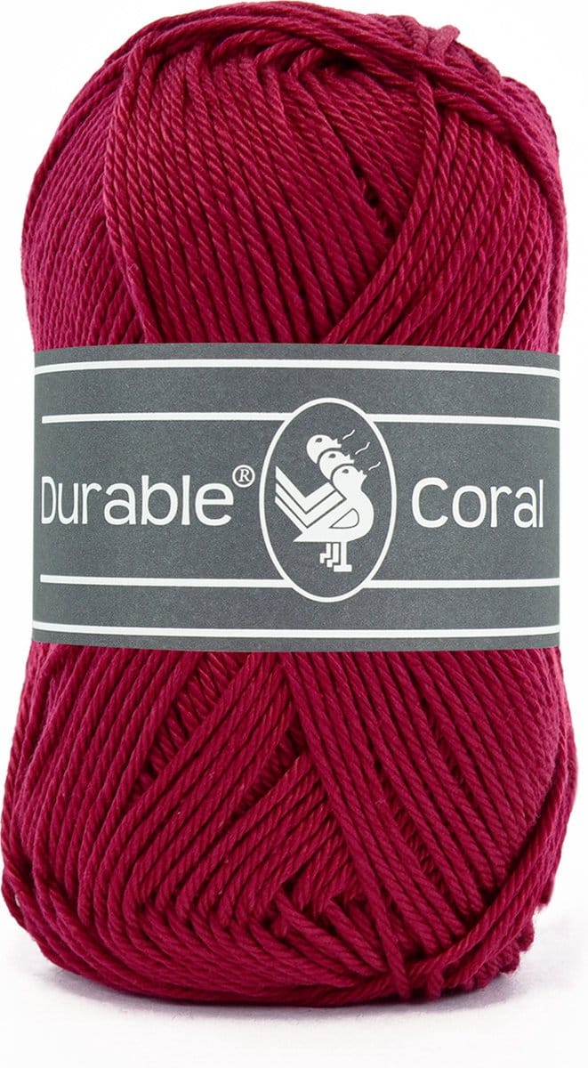 Durable Coral - 222 bordeaux - Gemerceriseerd Katoen Garen