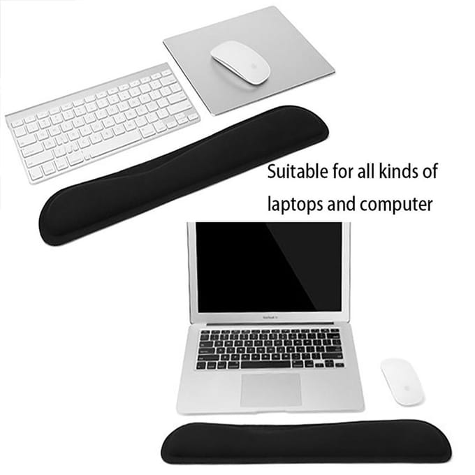 Repose-poignet tapis de souris clavier ensemble de Support de poignet mousse à mémoire ergonomique antidérapant souris de jeu de bureau noir