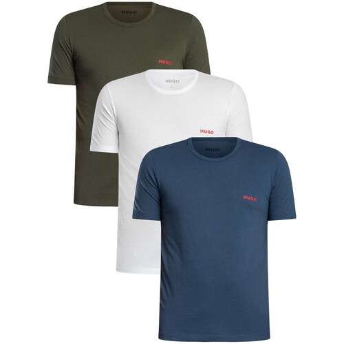 Regular fit t-shirtset van puur katoen model 'T-SHIRT RN TRIPLET P'