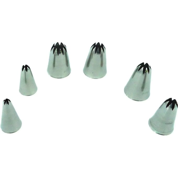 Set van 6 stevige geribbelde doppen Lacor