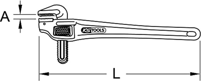 Zeskant-pijptang 240 mm - Professioneel en Ergonomisch Gereedschap