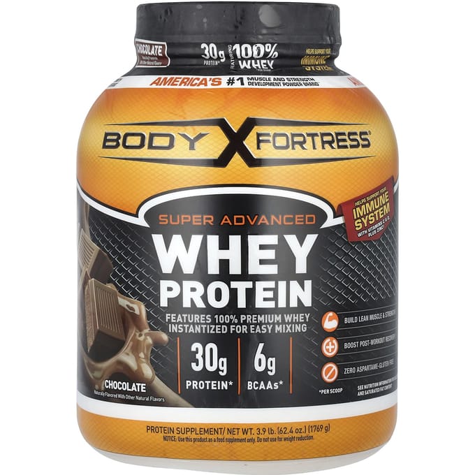 Body Fortress, Super Advanced Whey Protein, Chocolade, 3,9 lb (1,769 g)