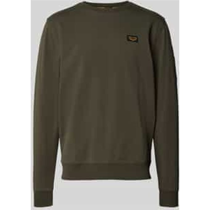 Sweatshirt met labeldetail