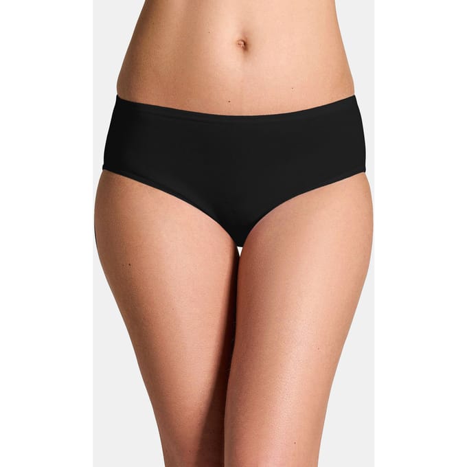 Heupslip in een set van 4 - zwart - Gr. 44 van Goldner Fashion