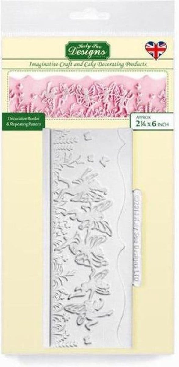Katy Sue Designs - Fairy Border Silicone Mold - siliconen mould voor pasta en klei met feeën