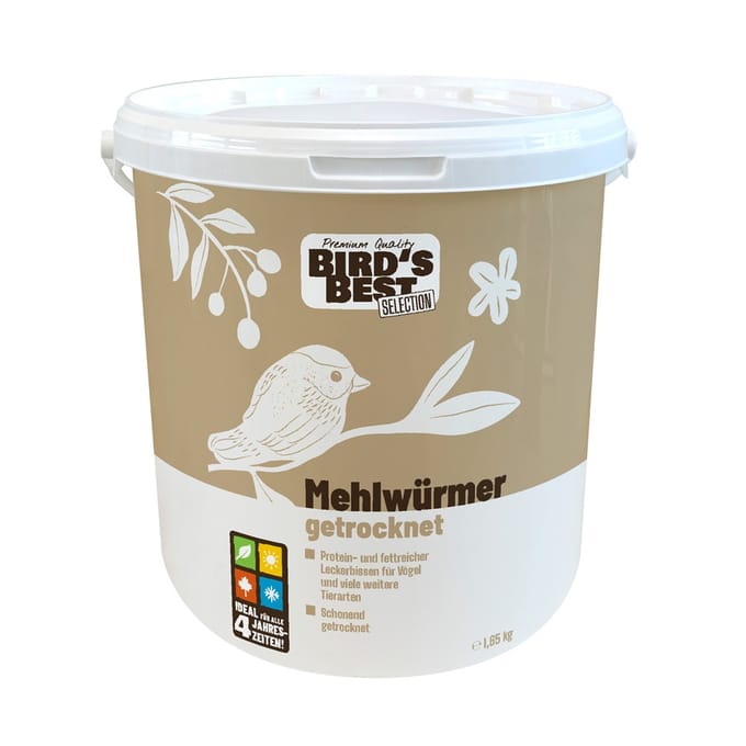 1.65kg Bird's Best meelwormen droog vogelvoer