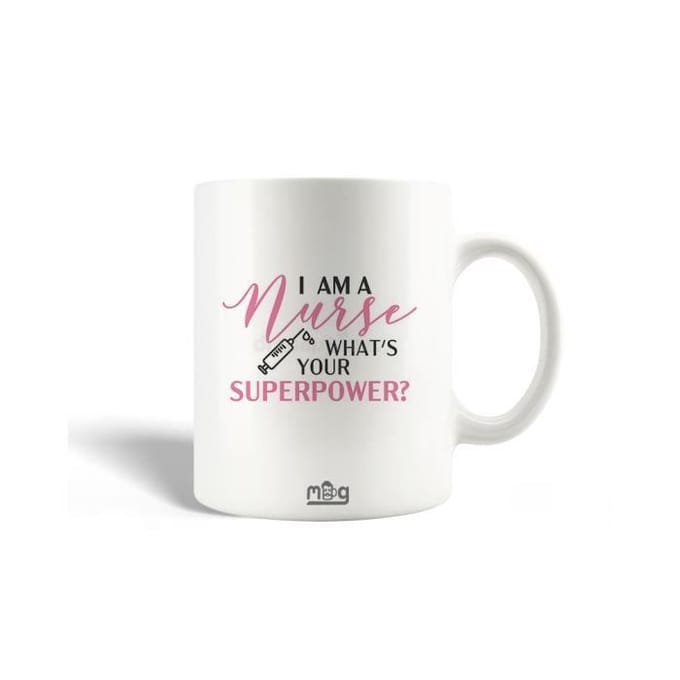 Mug - I'm a Nurse - Céramique - 30cl - Compatible lave-vaisselle - Blanc