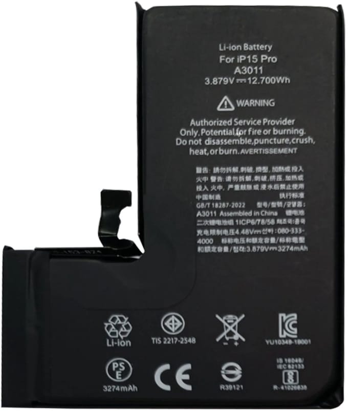 For Apple iPhone 15 Pro Run Diagnostics Battery