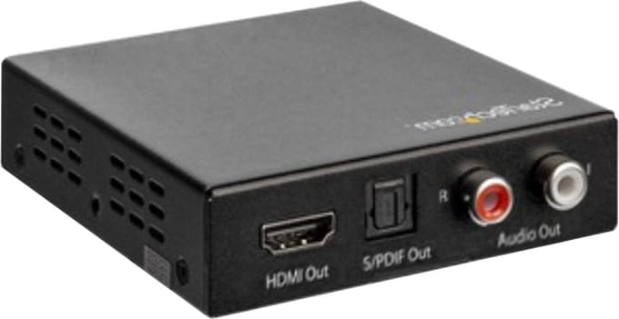 StarTech.com 4K HDMI Audio Extractor 4K 60Hz - HDR - Toslink Optical Audio - HDMI audio signal extractor