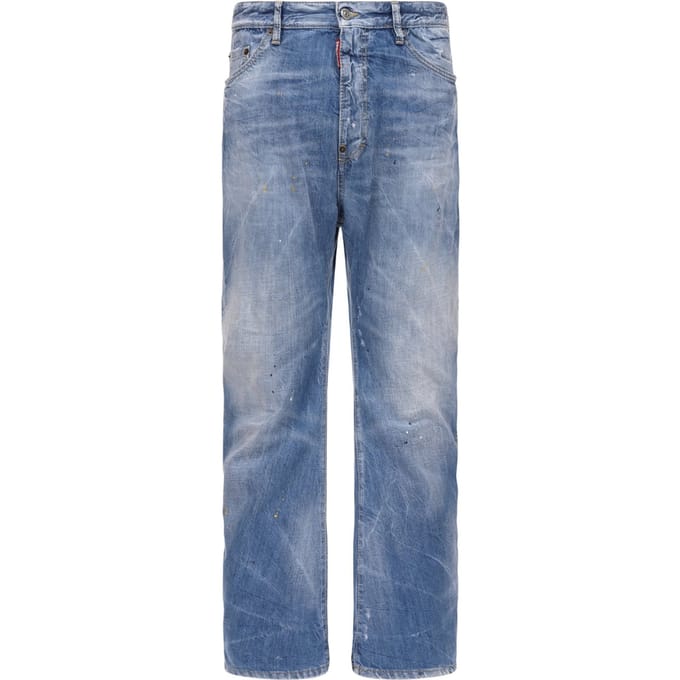 Dsquared2 Clean Baby Blue Wash London Bro Jeans