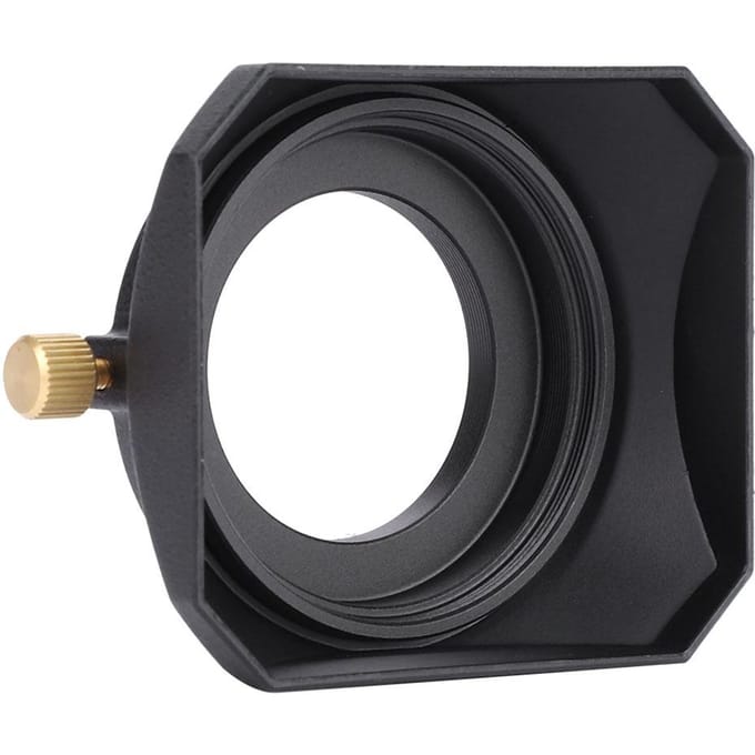 Vierkante Lenskap Zonnekap Accessoire voor DV Camcorder Digitale Videocamera Lensfilter 40.5mm black