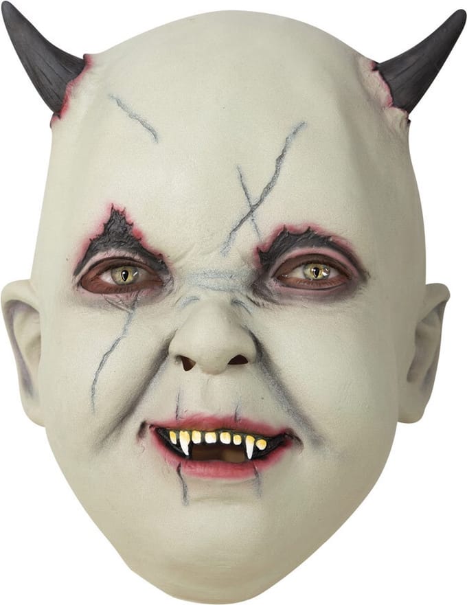 Halloween Latex Verkleedmasker Little Devil