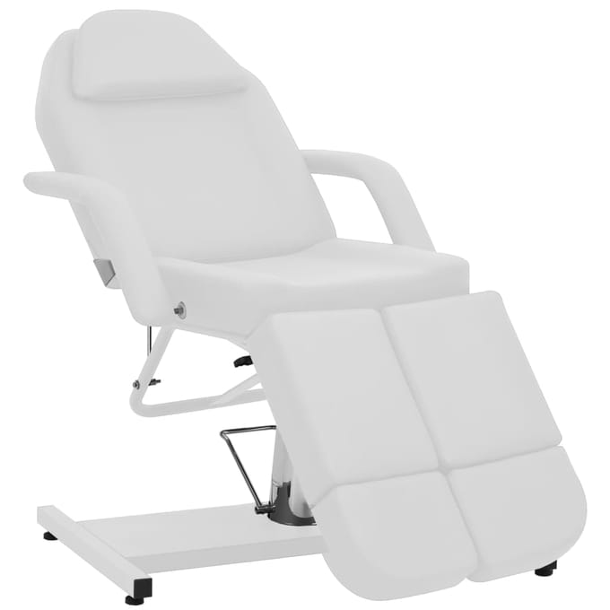 Fauteuil de Cosmétique Cuir Synthétique Blanc 180 x 62 x 78 cm