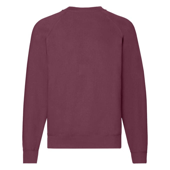 Fruit of the Loom Heren Klassiek 80/20 Raglan Sweatshirt (Bourgondië)
