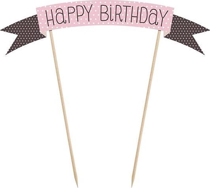 Cake topper Polka Dots