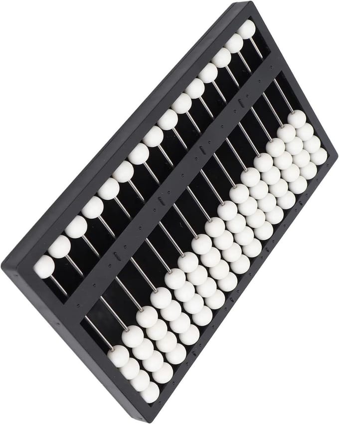 Generic Math Concepts Blind Abacus Leermiddel voor Blinden met Comfortabel Handgevoel, ABS-materiaal