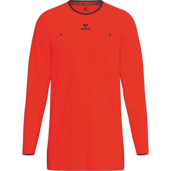 Erima Referee Scheidsrechtersshirt Lange Mouw Heren - Coral | Maat: S