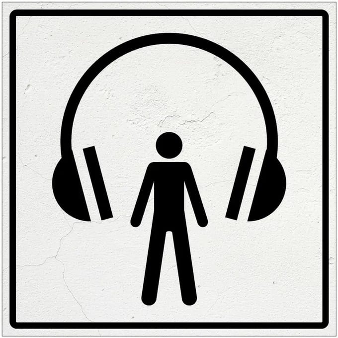 Audiotour bord | Forex Re materiaal | 40 x 40 cm
