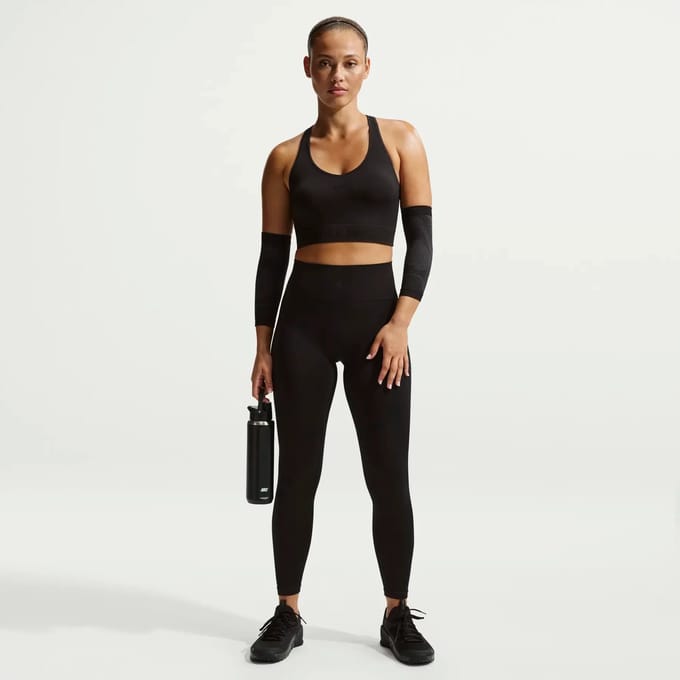 Naadloze korte tanktop voor dames Nike Pro