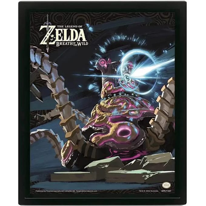 3d lenticulair frame Pyramid Zelda Breath Of The Wild Guardian