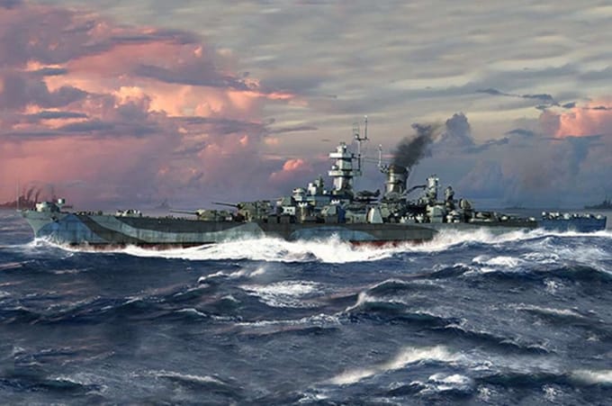 Trumpeter Modelbouwpakket Schepen - 06739 USS Guam CB-2 Ship Plastic - 1:700 - Modelbouw