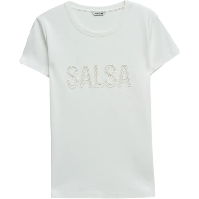 T-shirt met geborduurde textuur voor vrouwen Salsa Jeans