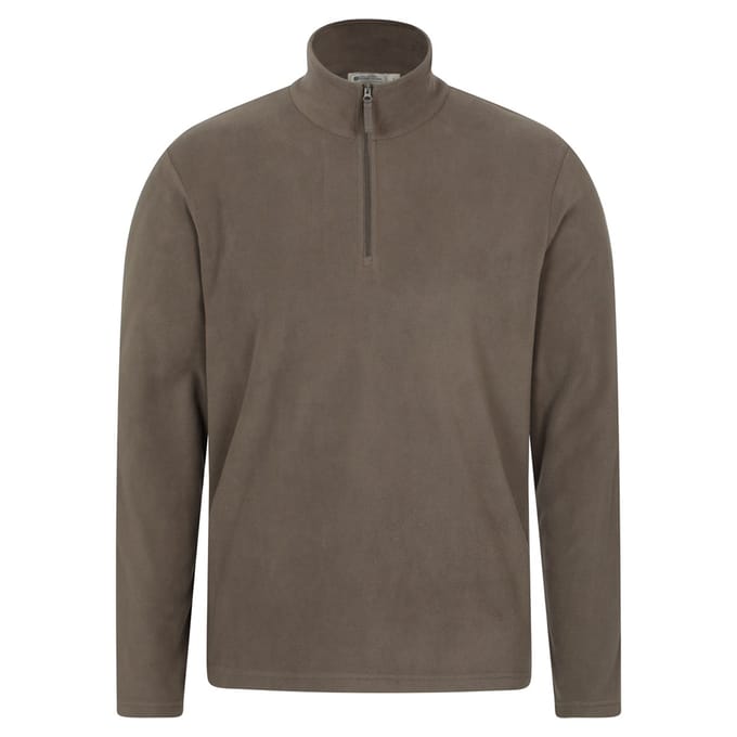 Mountain Warehouse Heren Camber II Half Zip Fleece (Lichtbruin)