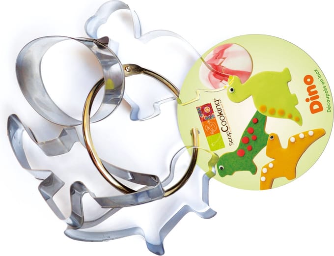 ScrapCooking Koekjesuitsteker Dinosaurussen set/4