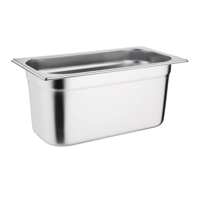 Vogue roestvrij staal 1/3 gastronorm bak 150 mm